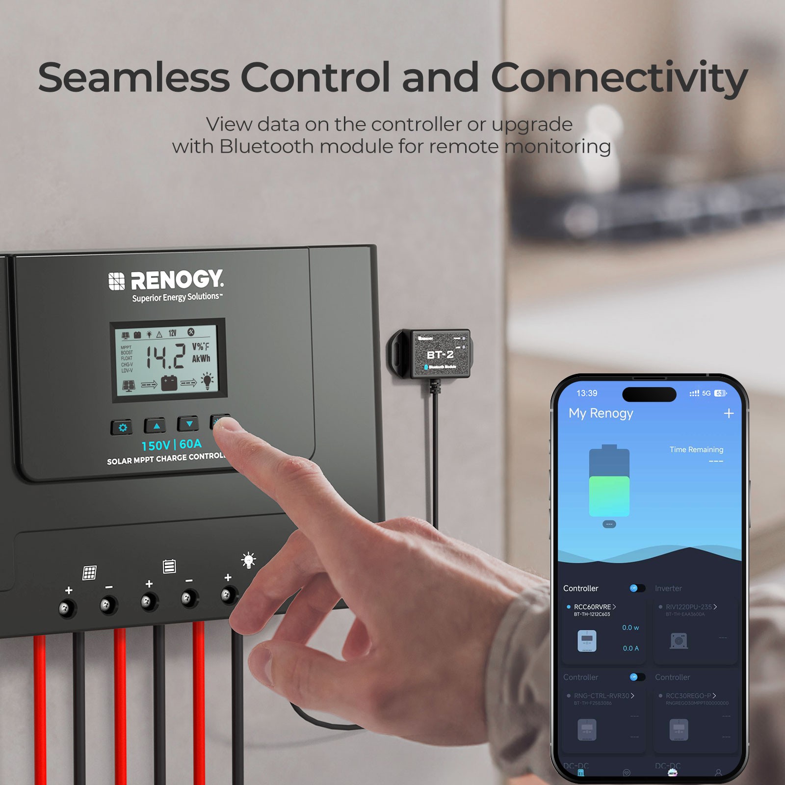 Renogy 60A MPPT Solar Charge Controller 12V/24V/36V/48V For RV Refurbished