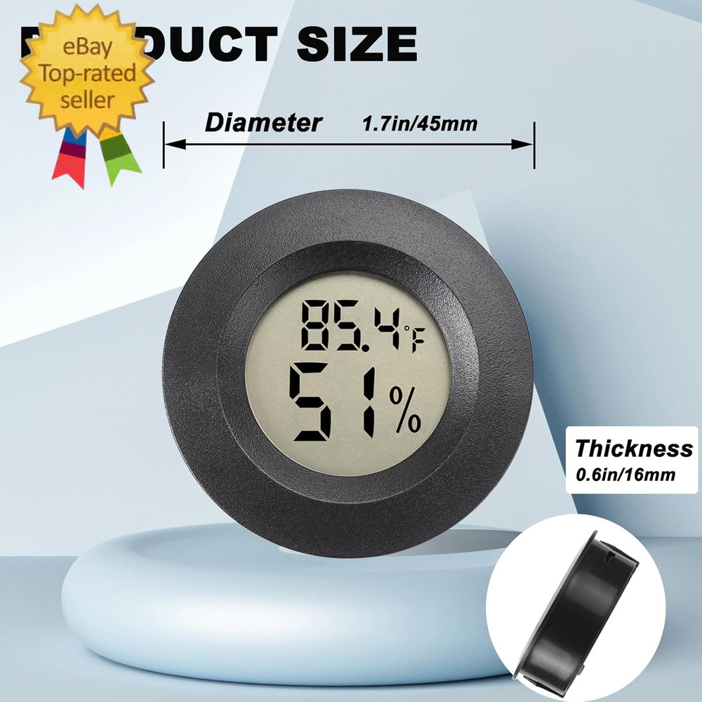 Mini Hygrometer Digital Thermometer Humidity Meter 2 Pack Hygrometer Thermometer