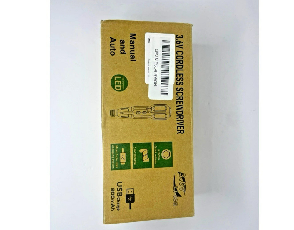 3.6V Cordless Screwdriver Manual & Automatic 10 bits