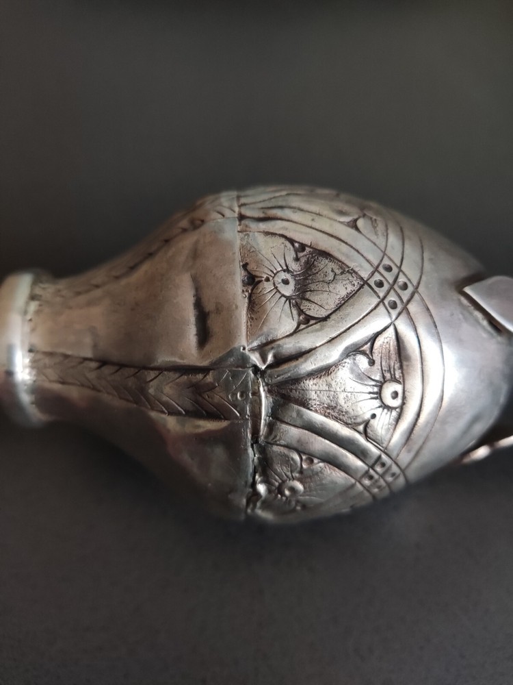 Antique Silver Mate Creole Silverware Three Legs Embossed