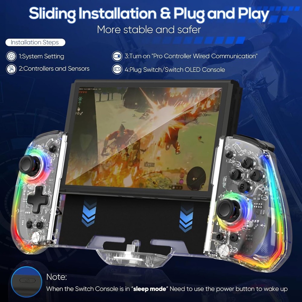 For Nintendo Switch&OLED Joy con Console Controller Joystick Gamepad Remote