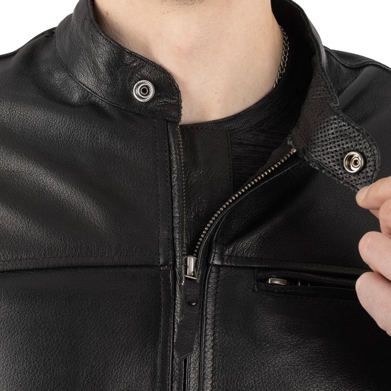 Oxford Walton 2.0 Leather Jacket - Black
