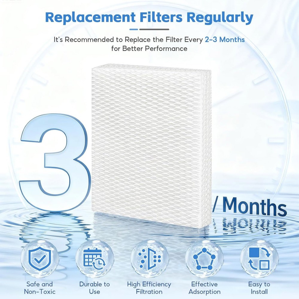 Humidifier Wick Pad Filter 2 Pack for Vornado EV100 EV200 EV3 EVDC300 EVDC500