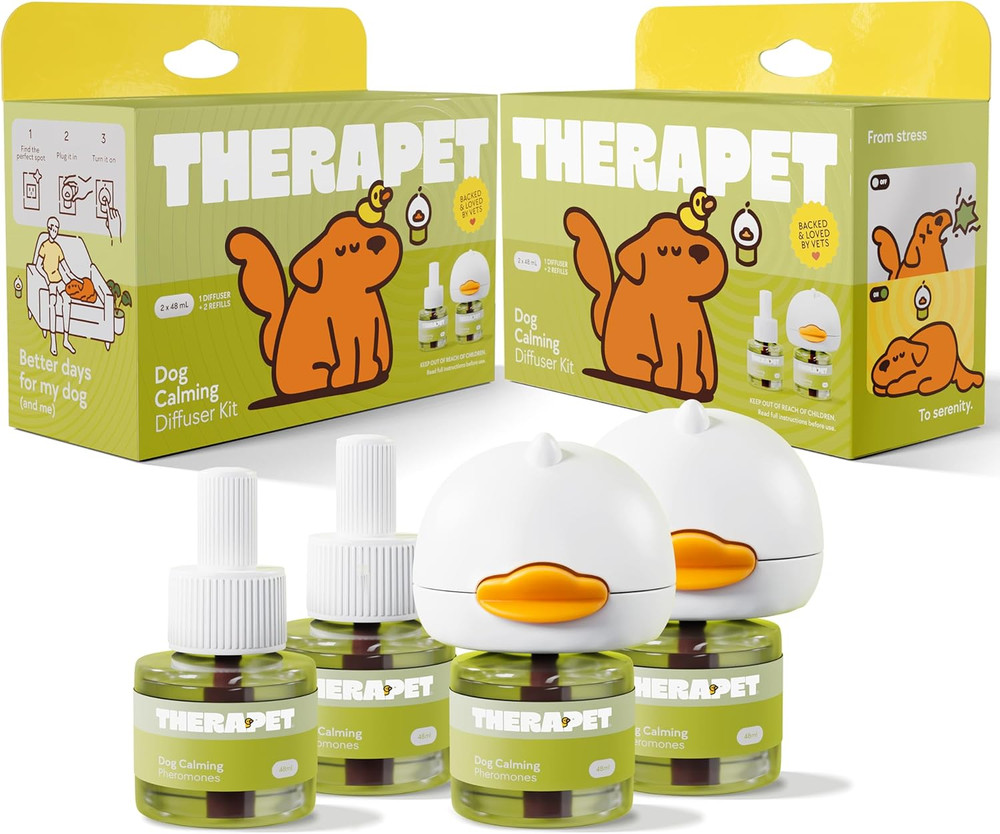 2-Pack 120-Days Dog Calming Diffuser Kits - Dog Pheromone Diffuser for Stress, D