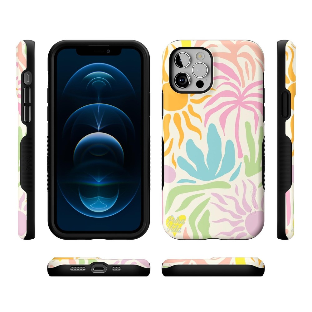 Casely iPhone 12/12 Pro Case | Pura Vida | Oasis | Bold Protective Design | Comp