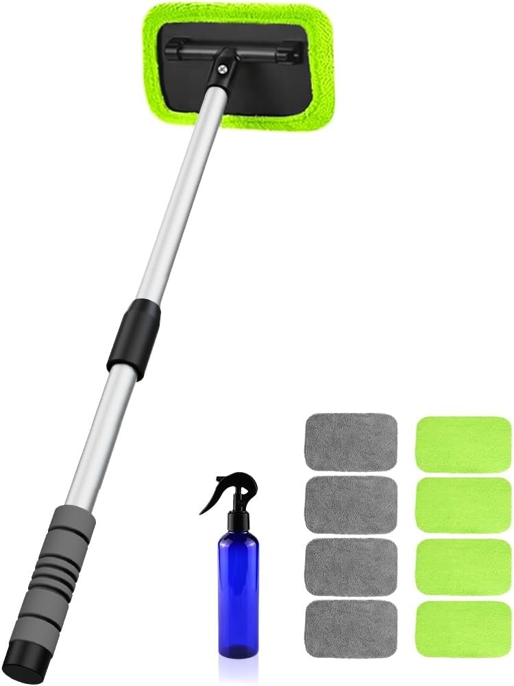 Windshield Cleaning Tool for Car – 27inch Extendable Handle Window Cleaner