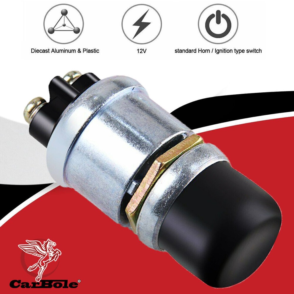 12 Volt DC (50 Amps) Heavy-Duty Start Momentary Push-Button Starter Switch USKY3
