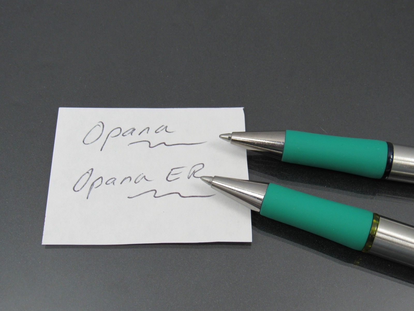 Opana Oxymorphone CII Metal PENS Boxed Set Drug Rep Pharmaceutical Promo HTF