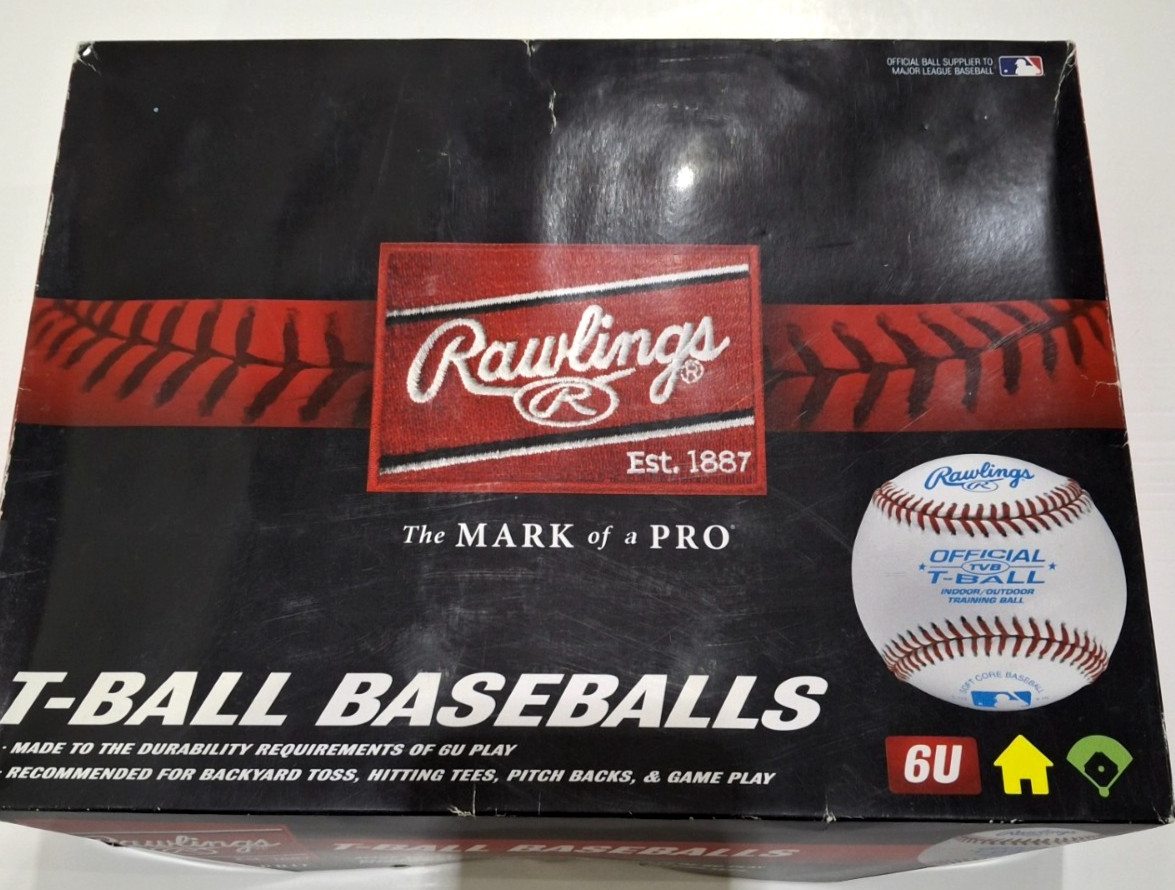 Rawlings Team Pack 6U T-Baseballs- 1 Dozen