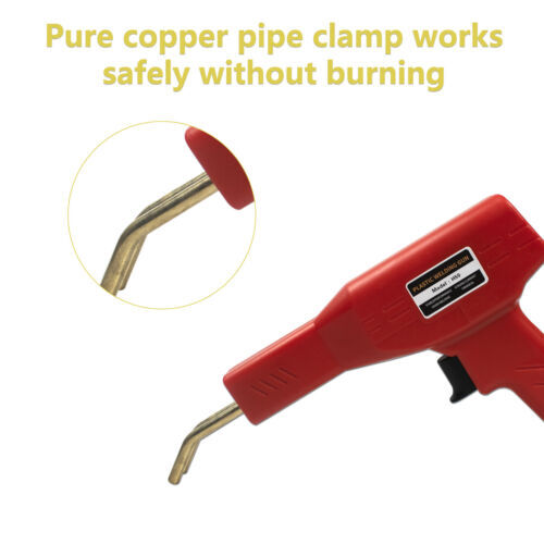 Plastic Welder Car Bumper Repair Kit Hot Stapler Welding Gun Tool w/ 600 Staples