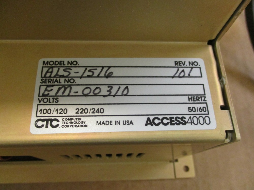 CTC, ALS-1516, ACCESS 4000, SWITCH MODULE , SURPLUS
