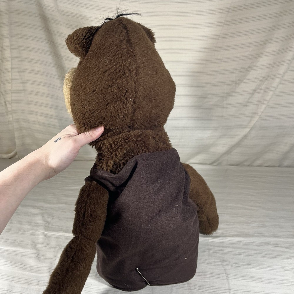 Vintage Puppet Large Hand Arm Puppet Beaver/Chipmunk Brown Muppet Handmade?