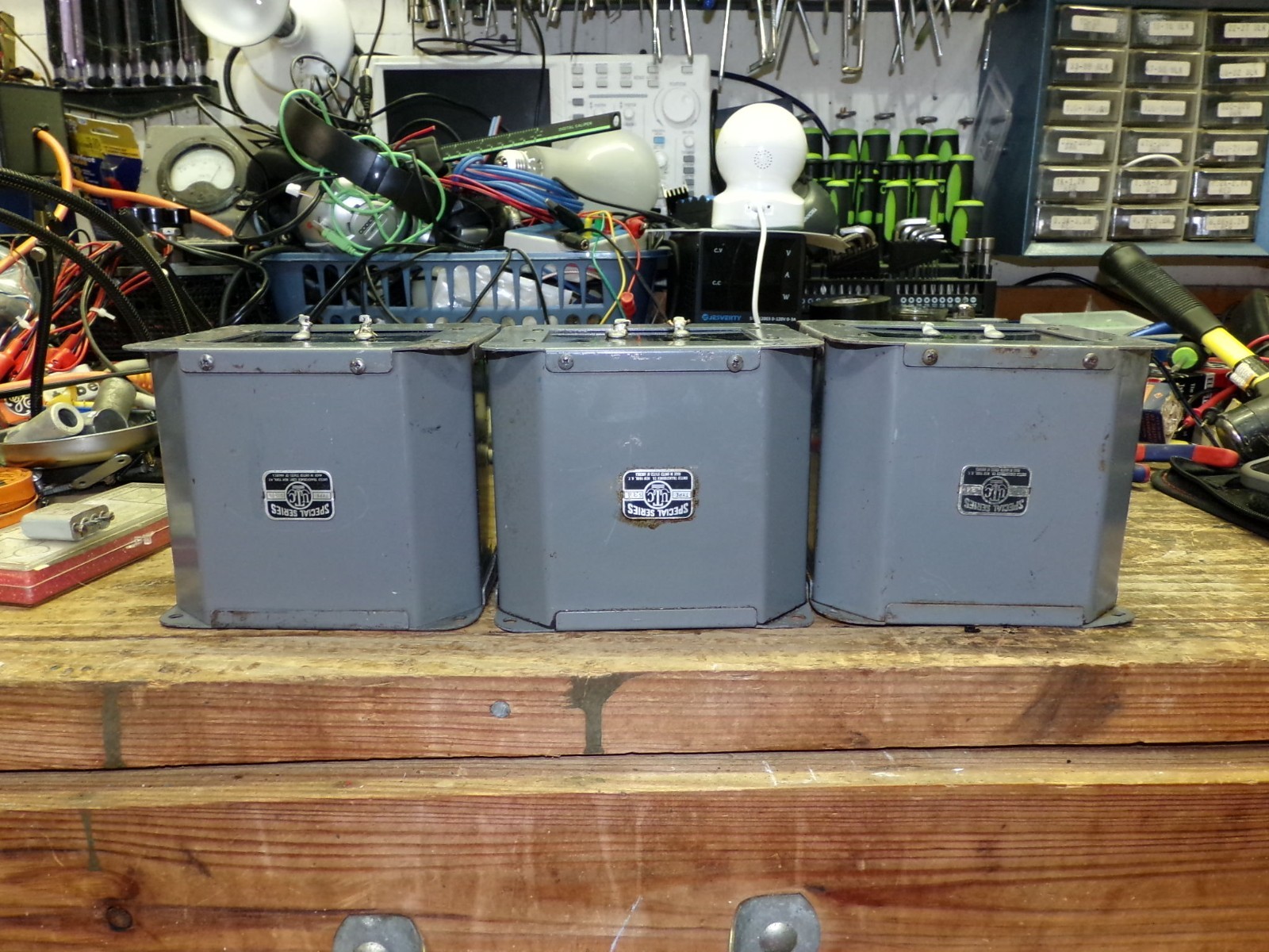 (3) Three UTC Series Swinging Choke Type S-34 Amplifier RF Amp Tube