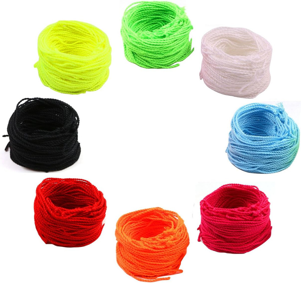 80 Yoyo String 10 Each - Florescent Lime Multicolor High Quality Polyester NEW