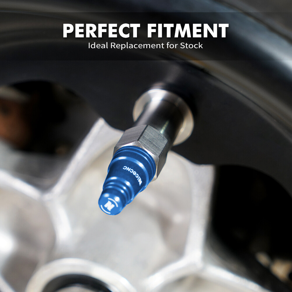 16PCS Spiked Wheel Lug Nuts Wheel Collar Bolts For Yamaha YFZ450R 2009-2021 Blue