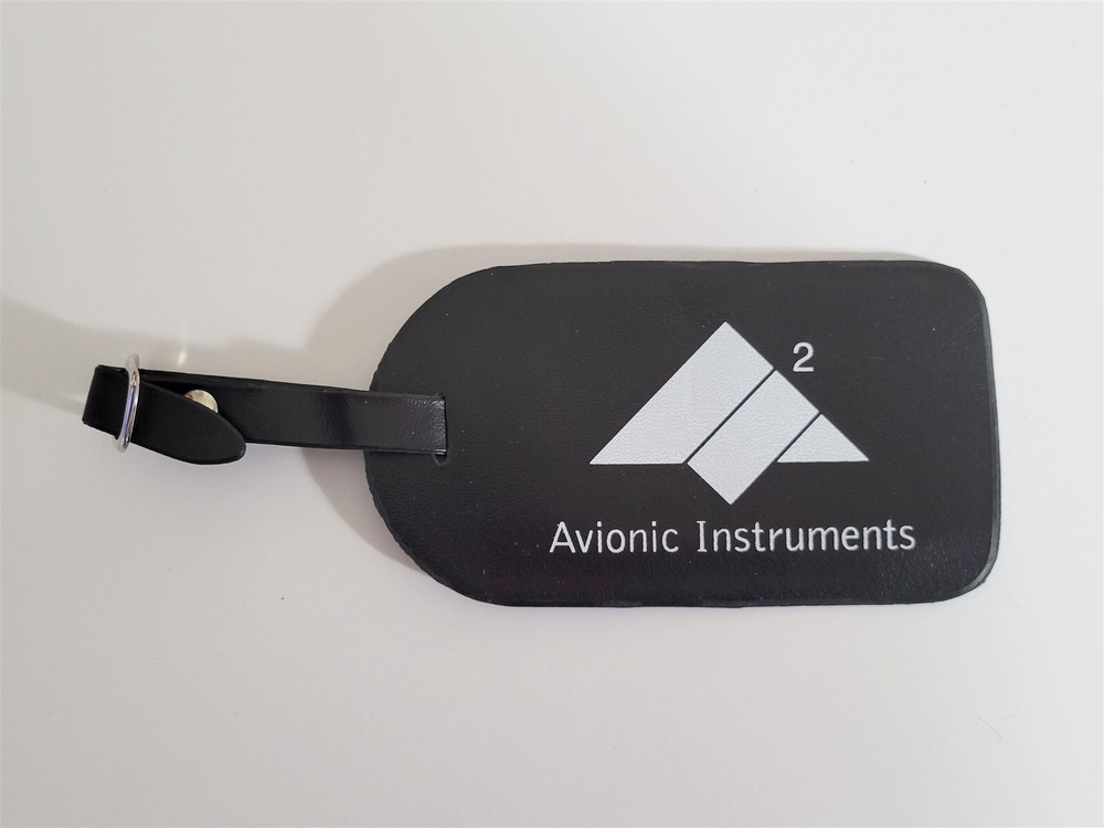 Avionic Instruments Black Luggage Tag Military