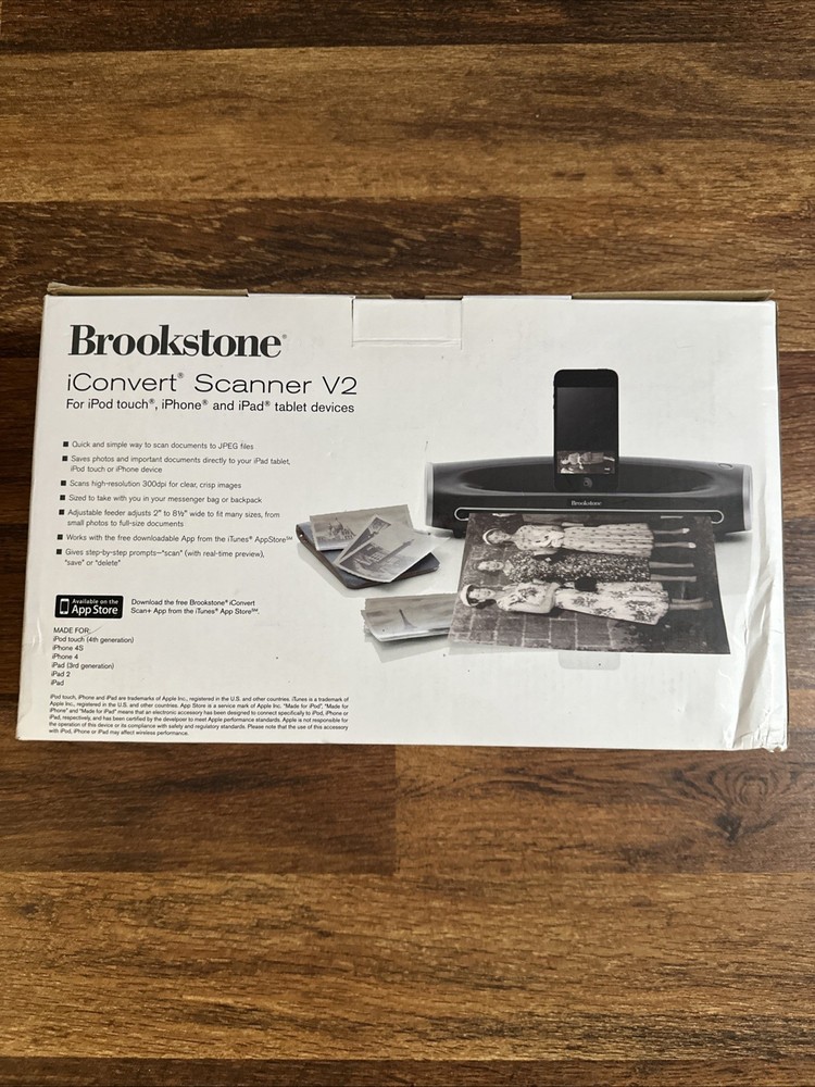 Brookstone iConvert Scanner V2 For iPod iphone or ipad