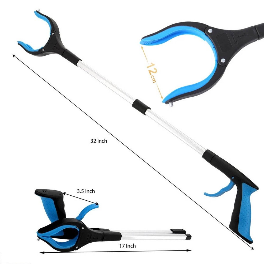 ABS Plastic, Rubber material multi-function grabber, convenient and foldable