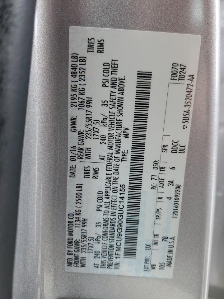 Used Transfer Case Control Module fits: 2016 Ford Escape Transfer Case ID BT4A-7