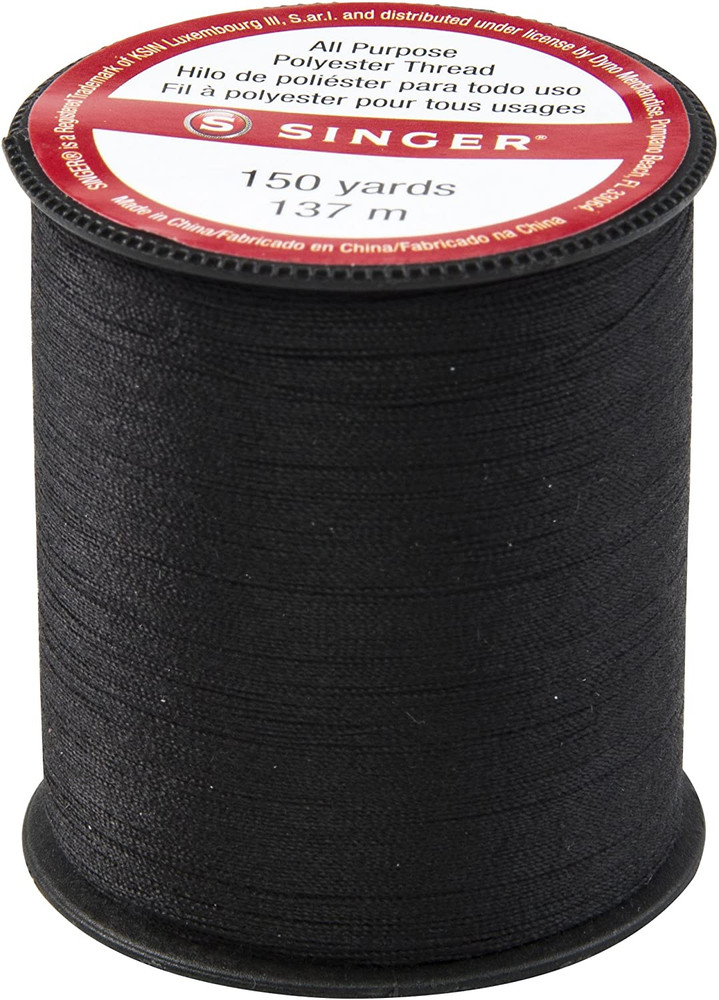 60110All Purpose Polyester Thread, 150 Yards, Black
