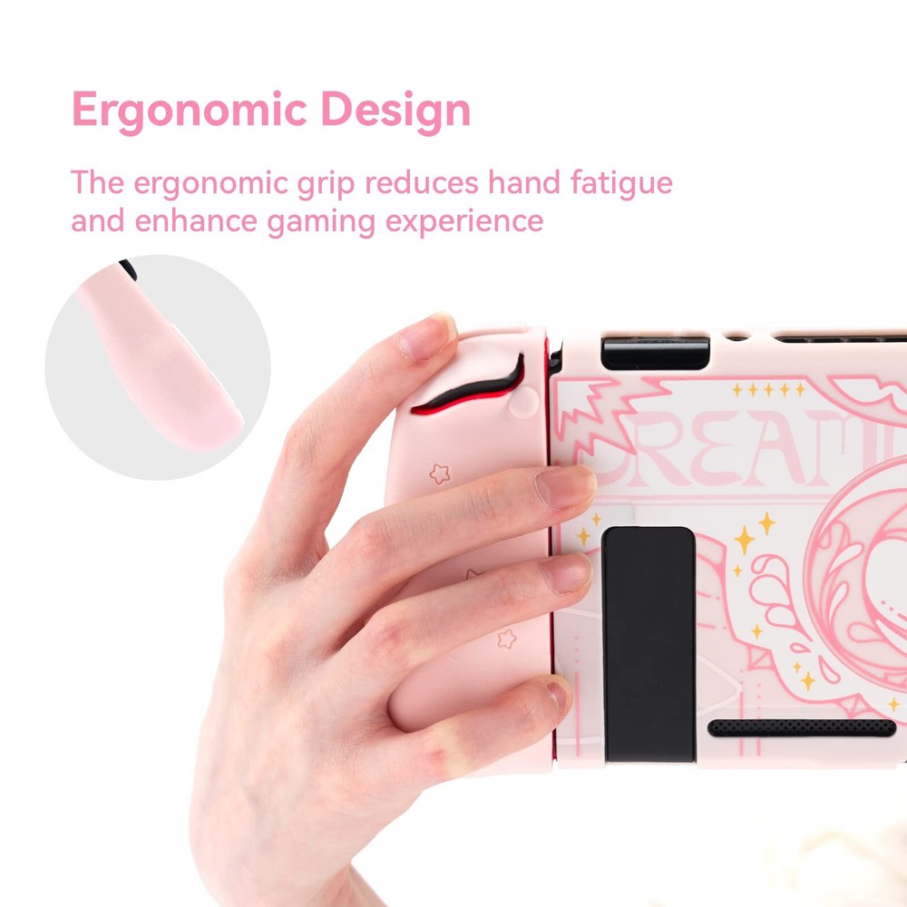 GeekShare Protective Case for Nintendo Switch/OLED and Joy Con Ergonomic Design