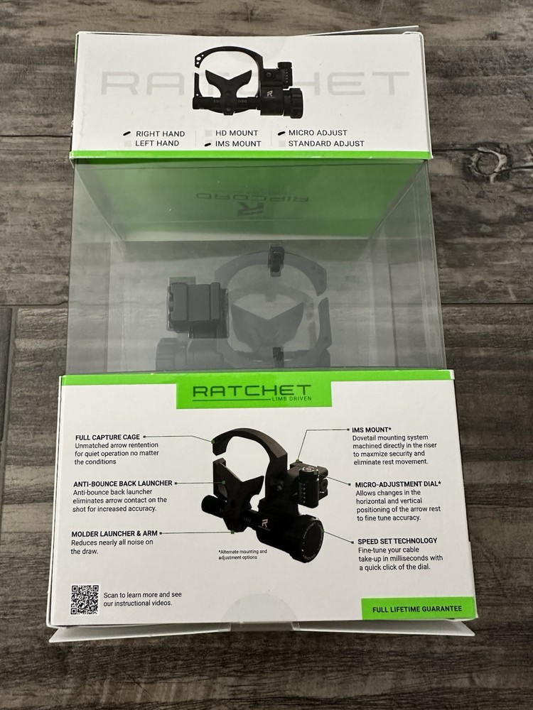 Ripcord Ratchet Limb Driven IMS Micro Arrow Rest