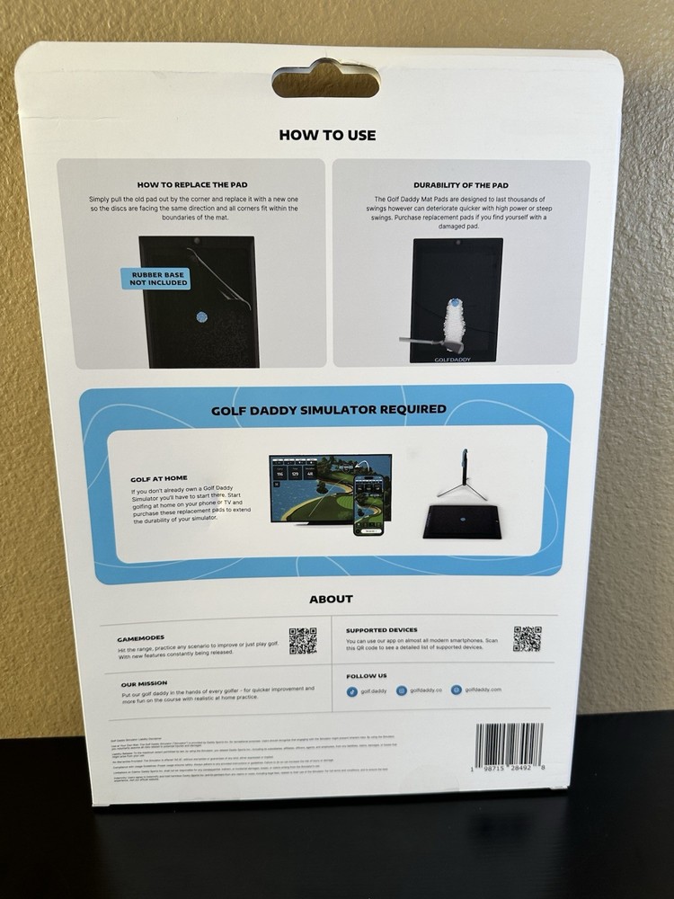 New Golf Daddy replacement Pad Bundle