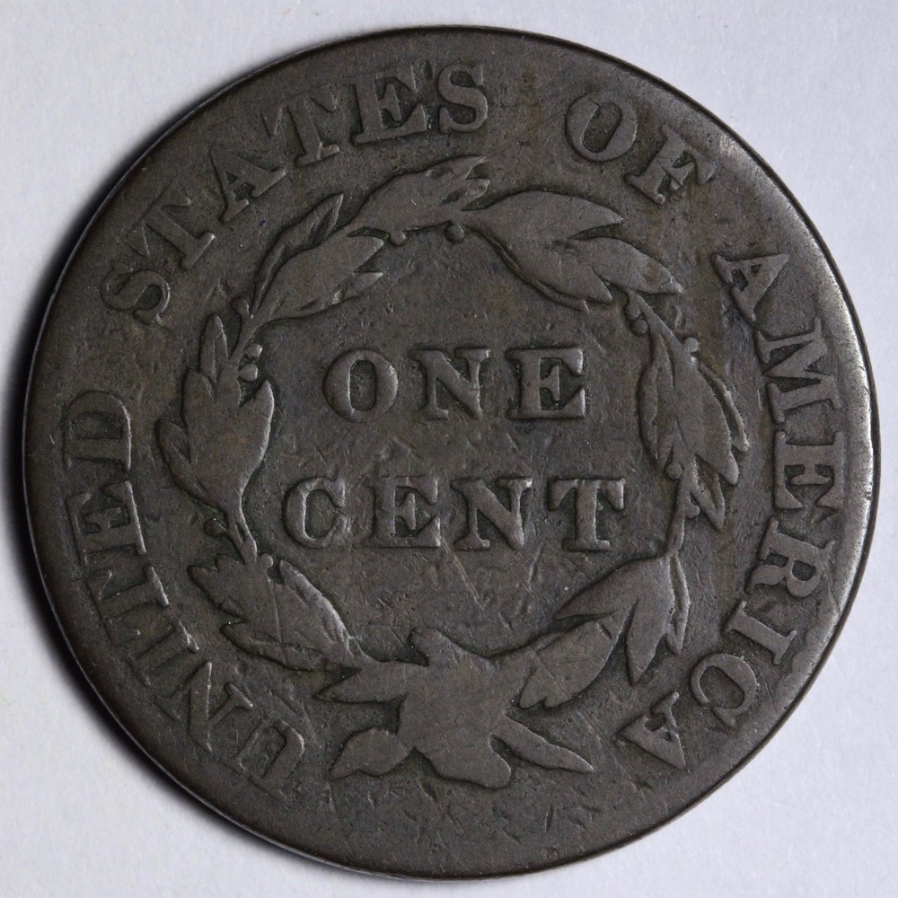 1821 Coronet Head Large Cent VG E110 AIRNM