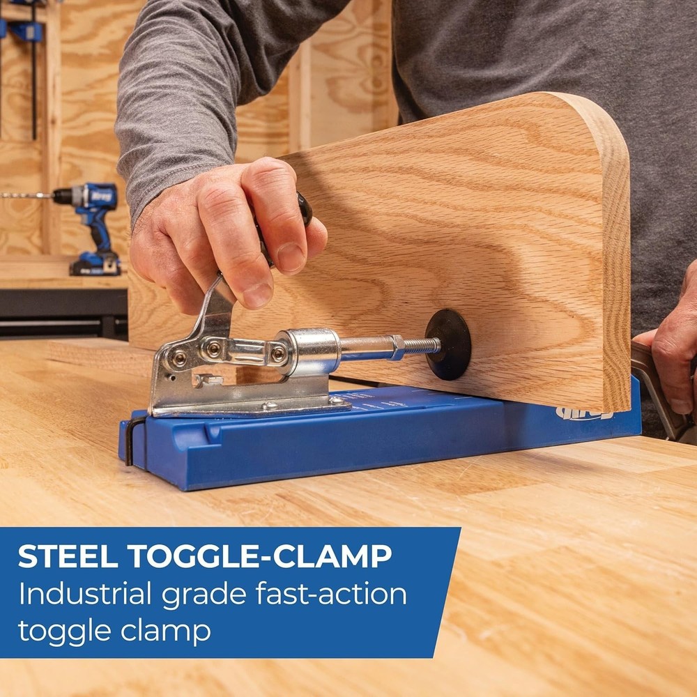 Pocket Hole Jig - Adjustable, Versatile Jig for Strong Joints - Create Perfec...