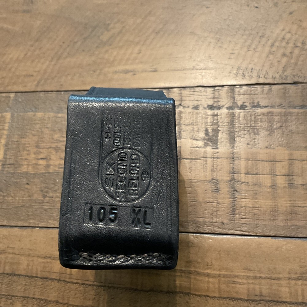 HKS Black Leather #105 XL Speed Loader Pouch