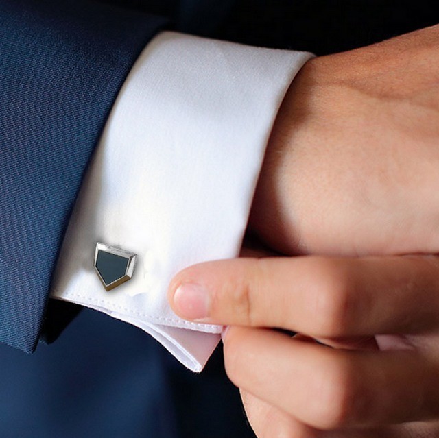 Baseball Cufflinks: old Yankee Stadium seat, Men's Christmas gift USA hand built