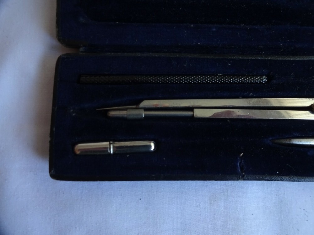 Vintage Drawing Surveying Instruments Set Cased