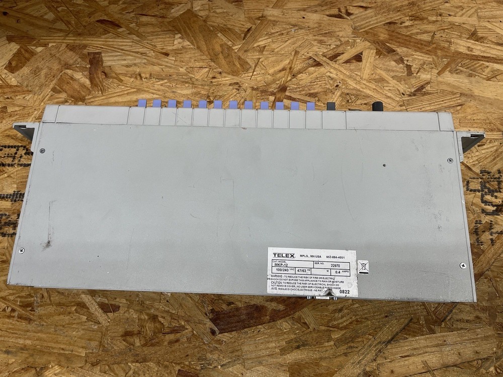 UNTESTED Telex MKP-12 Position Intercom Panel