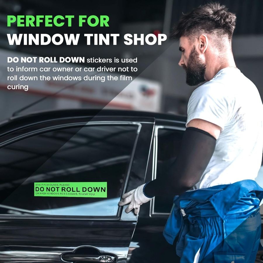 200 Pcs/roll Do Not Roll Down Window Stickers, Do Not Roll Down Stickers Warning