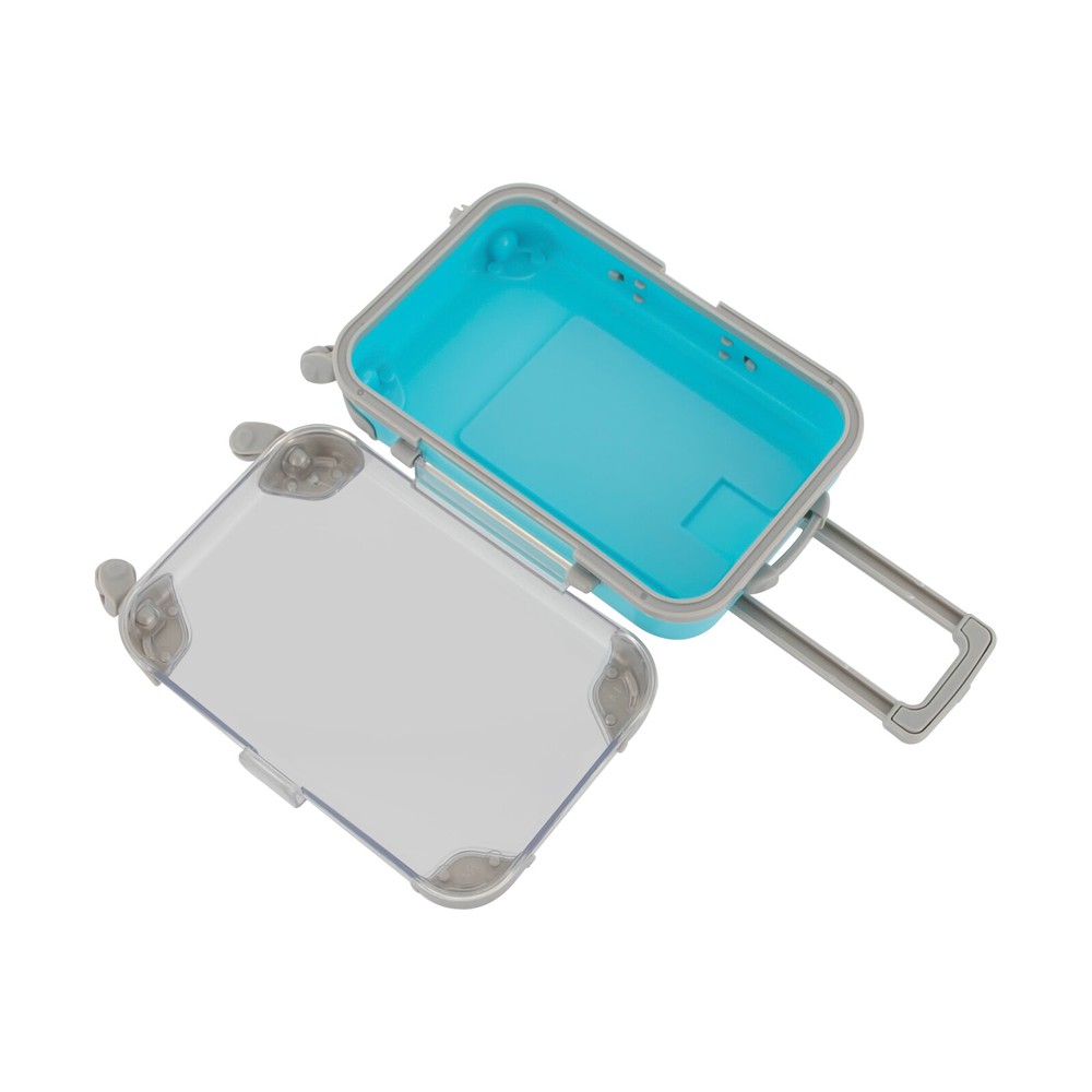 12 PCS Simulation Mini Trolley Cases Suitcase Set ABS Case Set W/4 Wheel