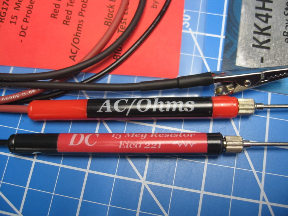 Custom VTVM Probe Set - Assembled - for Eico 221 & 214 VTVMs