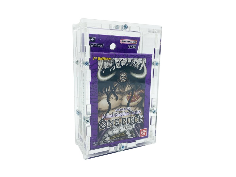Acrylic Case fits One Piece 1st Edition Super Pre Release Starter Theme Deck Eng