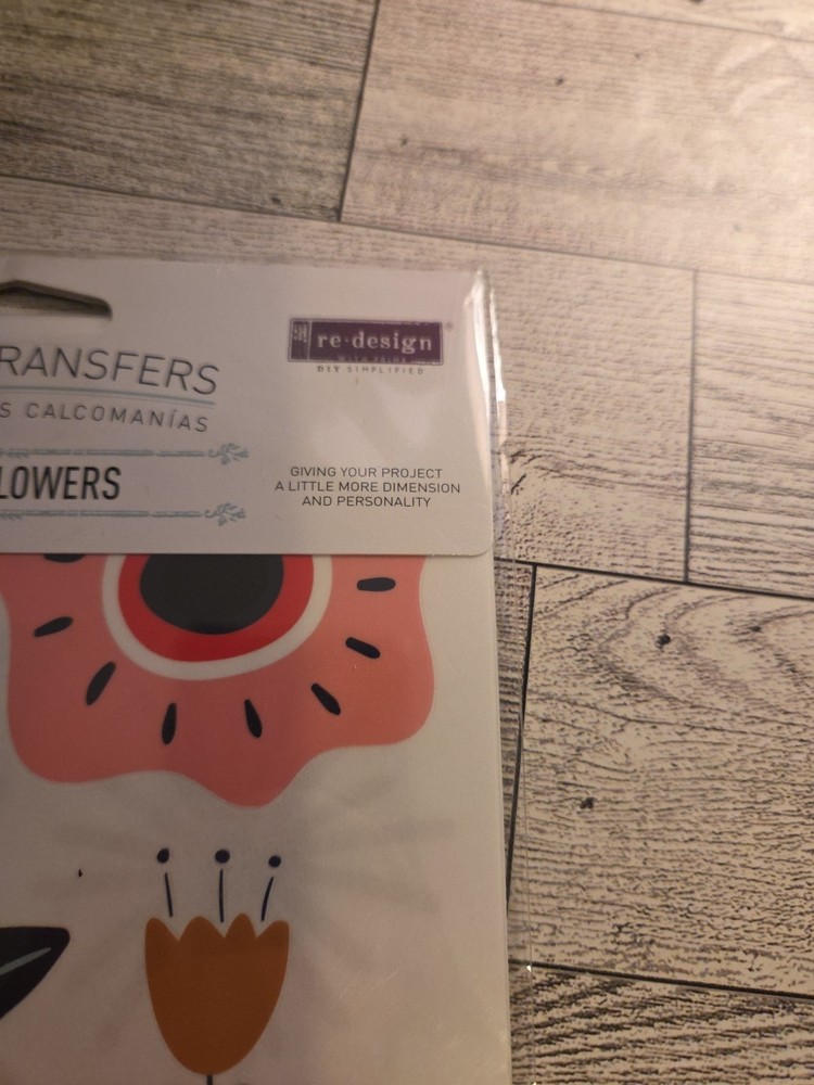 ReDesign with Prima Transfer - Doodle Flowers