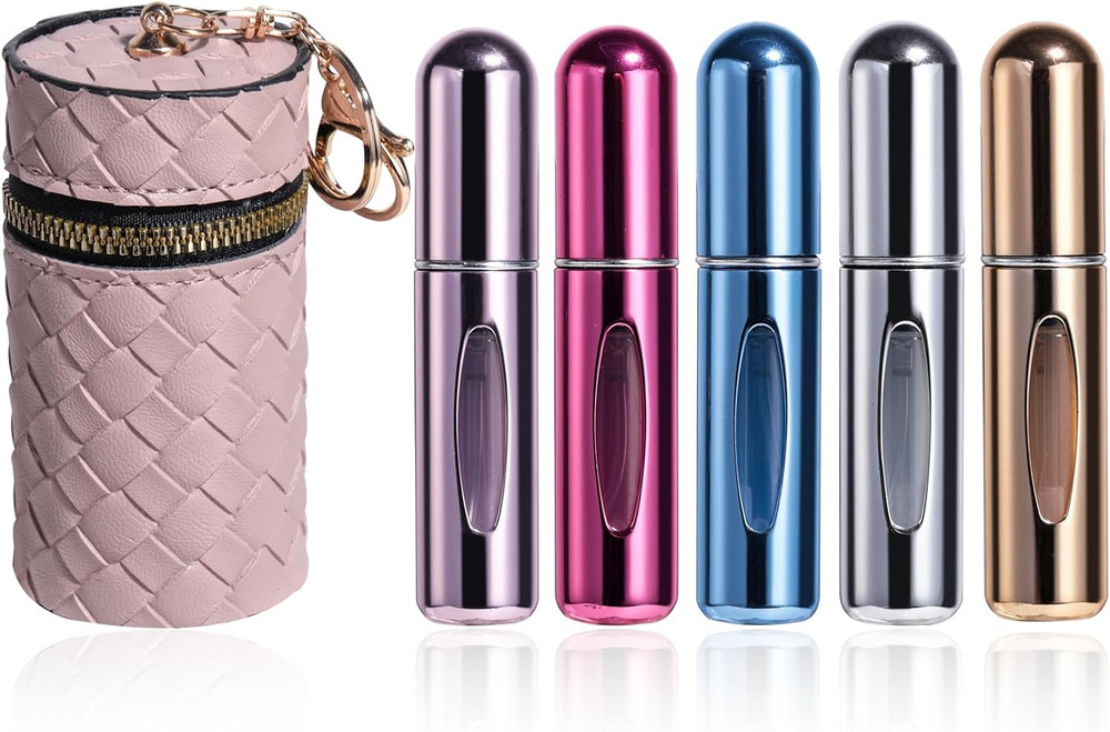 Mini Refillable Perfume Portable Atomizer Bottle 5PCS Travel Size Spray Refillab