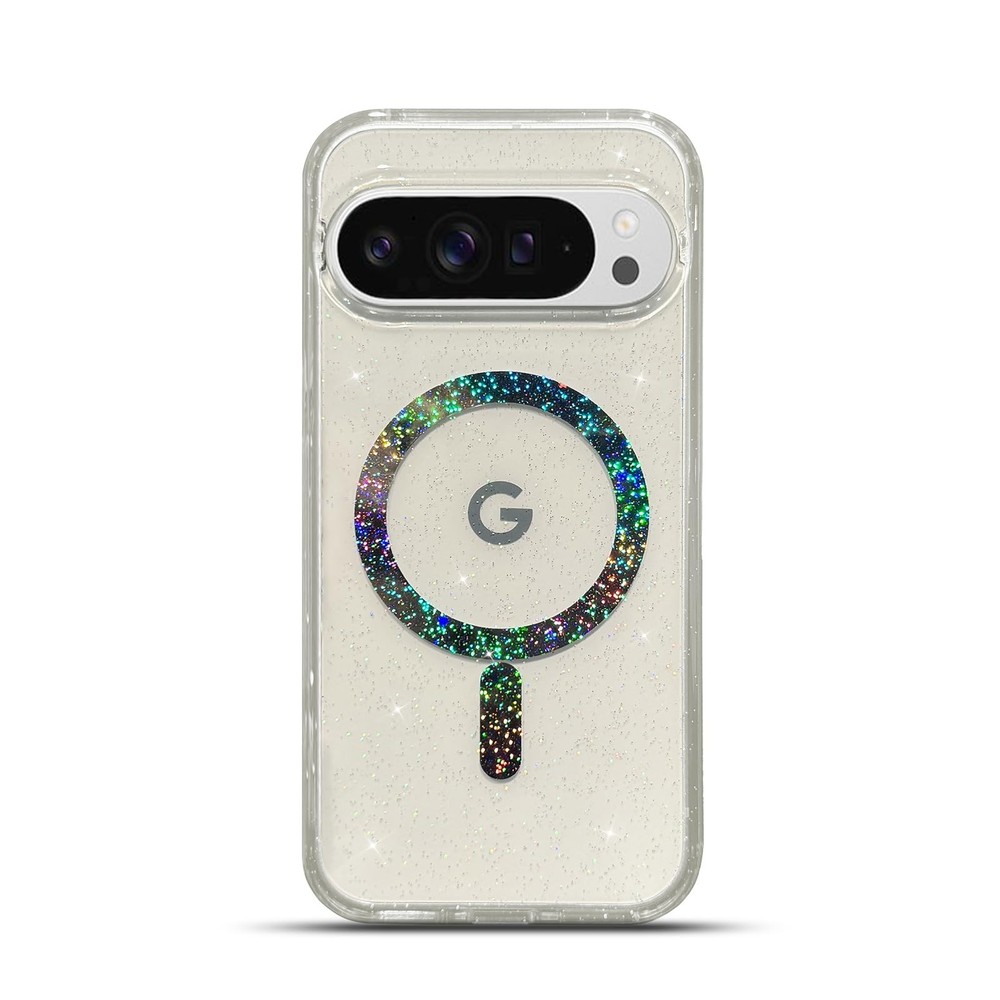 Google Pixel 10/10 Pro Case 6.3" Compatible with Magsafe Magnetic Bling Glitter