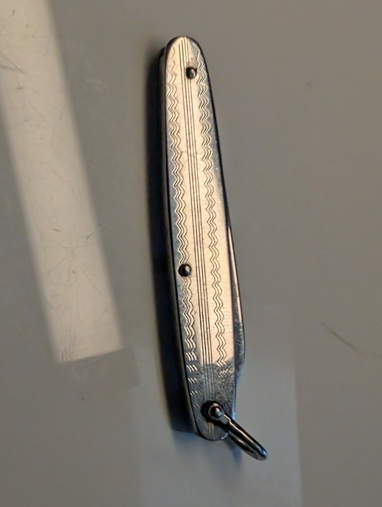 Vintage Barlow B243 Pen Knife Single Blade - Silver