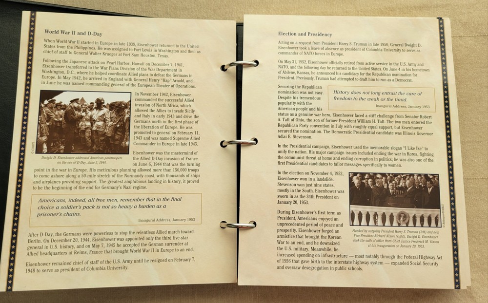 1971–1990 Eisenhower Dollar Collection • 30 Coins • Silver & Clad • PCS Folder