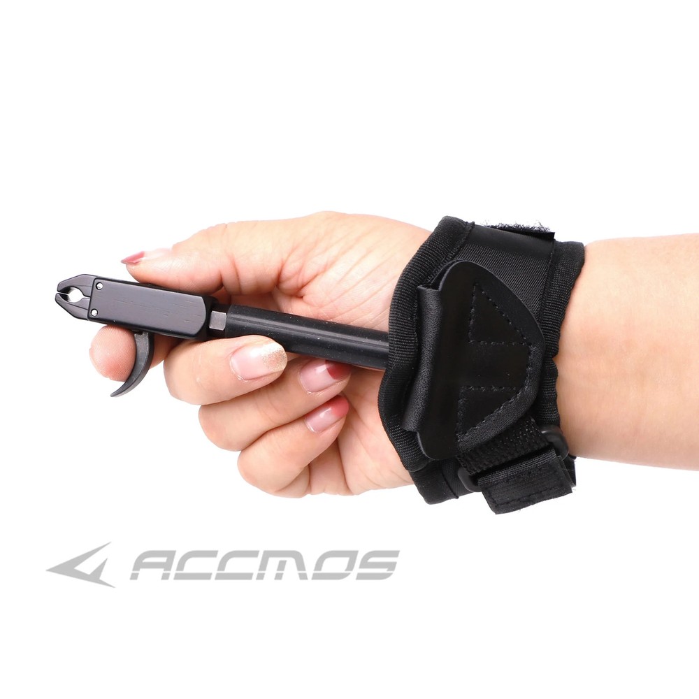 Archery Compound Bow Caliper Release Wrist Release Aids Adjustable Wrist Strap f
