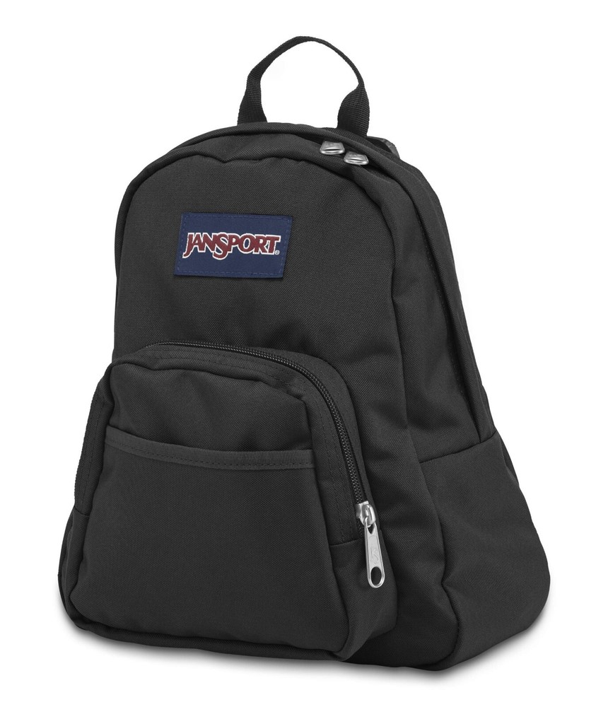 JanSport Half Pint Black Mini Backpack, 10.2 L