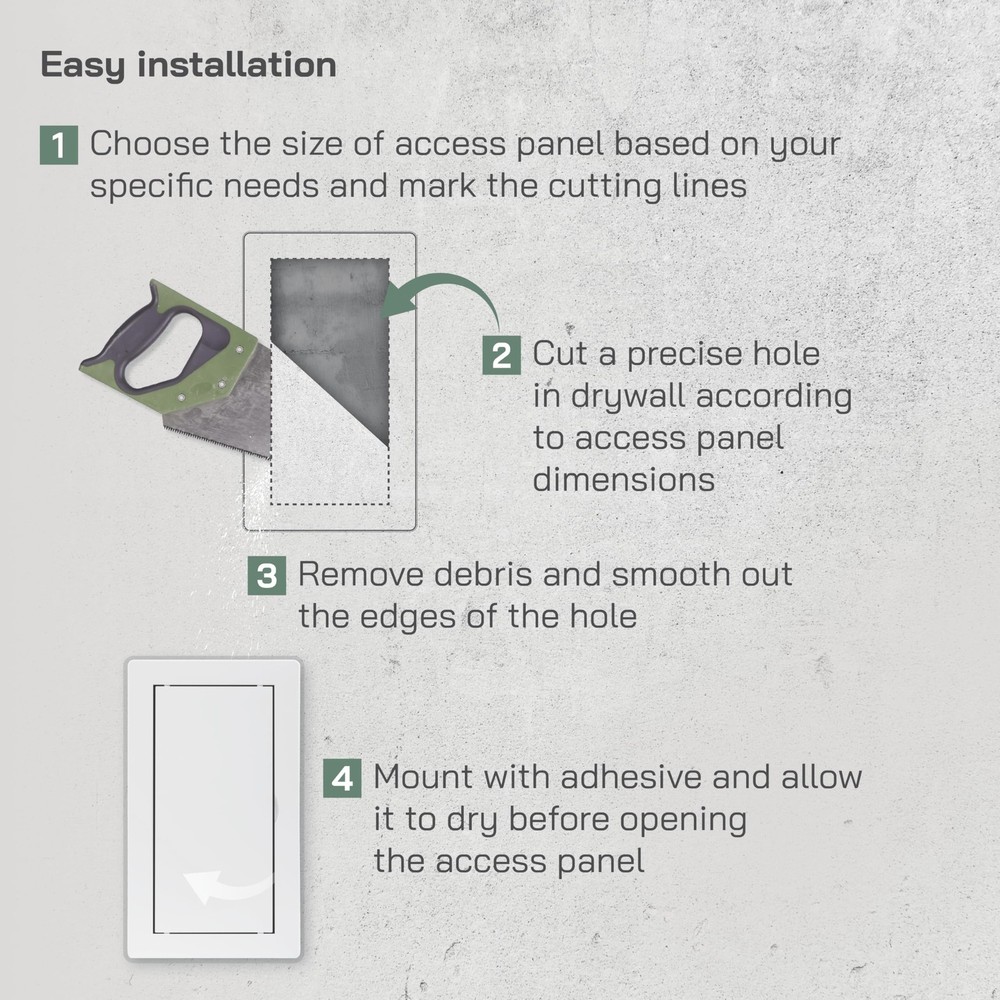 ABS Plastic Access Panel Door 4x8 Wall Ceiling Service