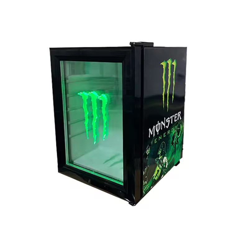 (BRAND NEW) Monster Energy Mini Fridge, light up monster sign (NEVER USED)