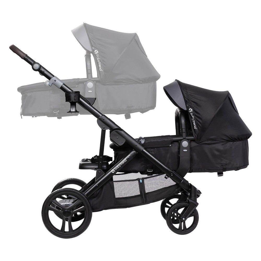 Morph Single to Double Stroller Second Seat, Dash Black