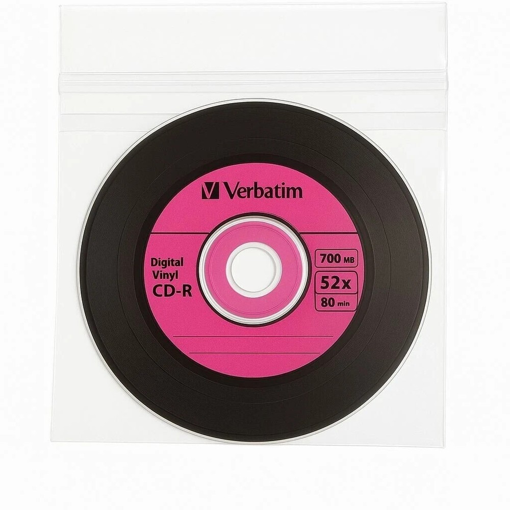CD DVD BLURAY CPP Clear Transparent Plastic Sleeve with Sealable Flap 100 Micron
