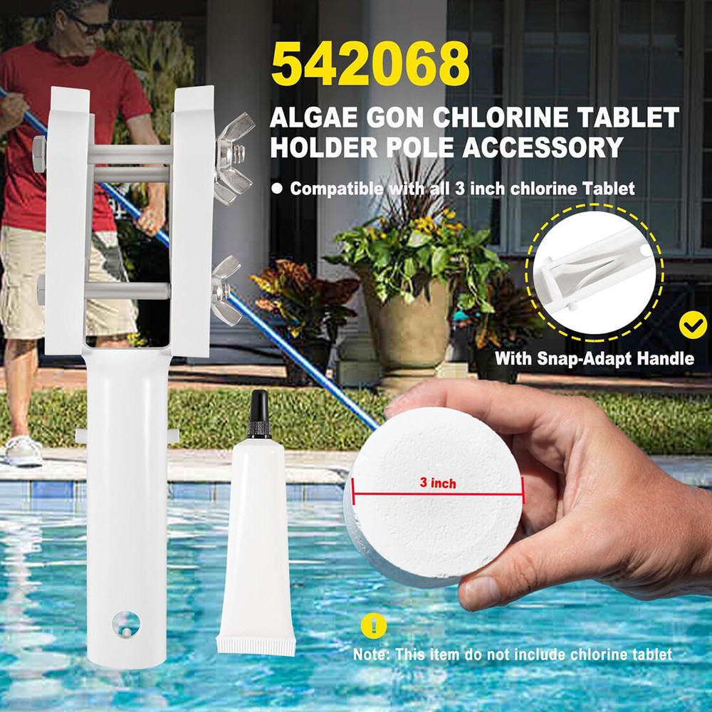 Tablet Holder For Pentair 542068 Pool Algae Stains With Snap-adapt Handle