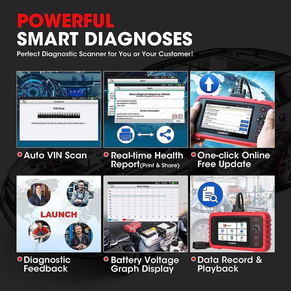 LAUNCH CRP129X Elite 2024 New OBD2 Scanner FCA AutoAuth Auto VIN Injector Coding